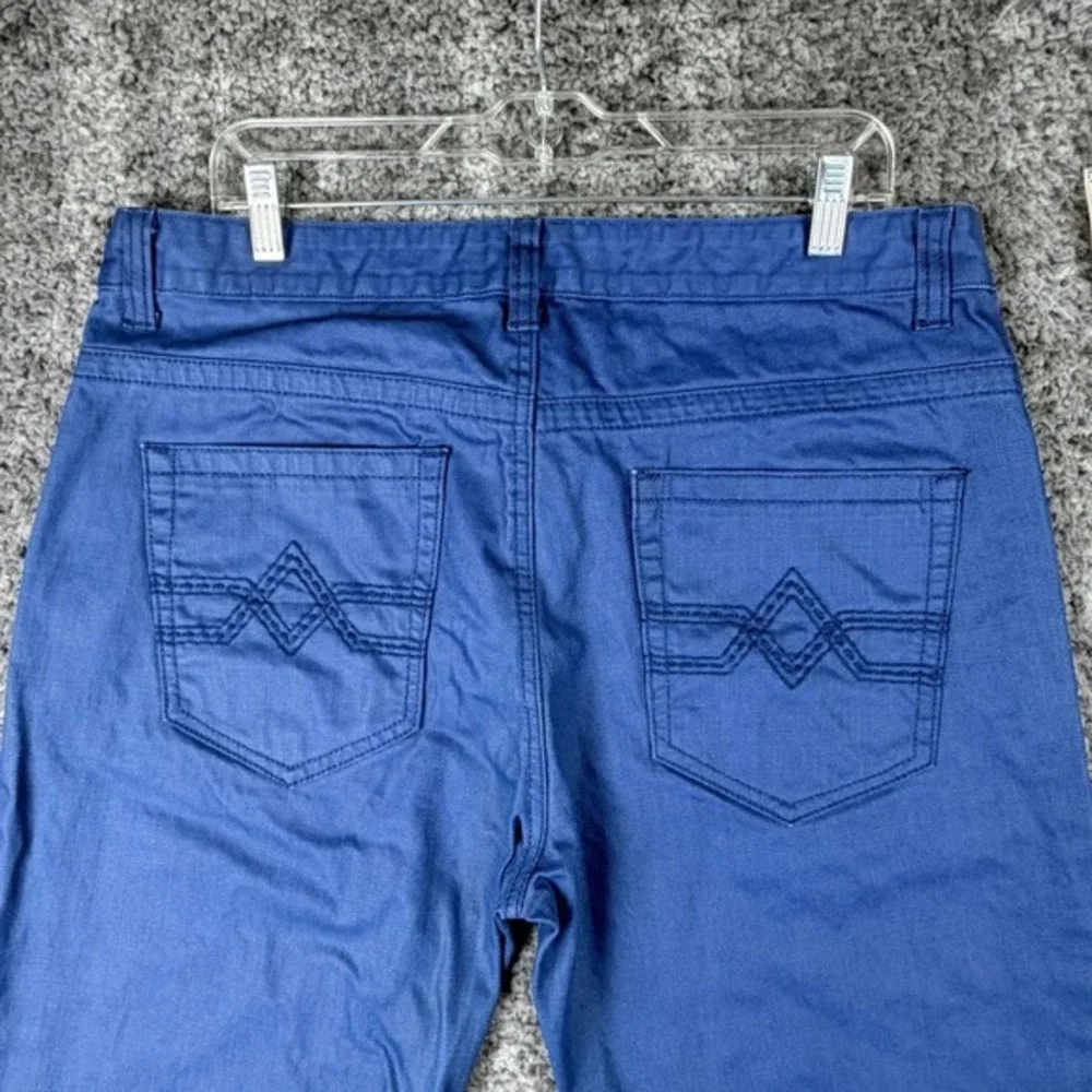 Ace of Diamond USA Mens W36 L30 Blue Straight Leg Cotton Twill Pants Casual